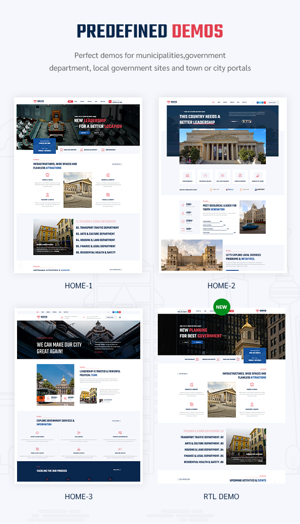 Govizo – Municipal and Government WordPress Theme